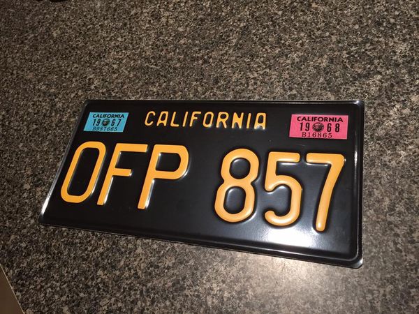 Number Plate pair