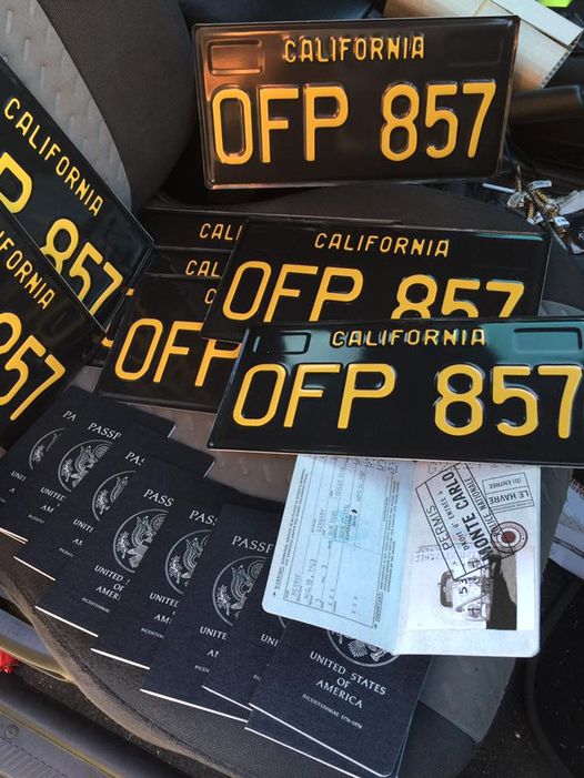 Number Plate pair